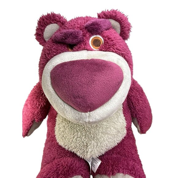 Disney Store 15" Lotso Huggin Bear Plush Strawberry Scent Toy Story 3 Stuffed - Picture 2 of 8